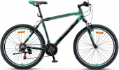 Велосипед 26' хардтейл, рама алюминий STELS NAVIGATOR-600 V антрацит/зеленый, 21ск., 18'